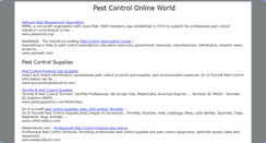 Desktop Screenshot of pestsworld.com